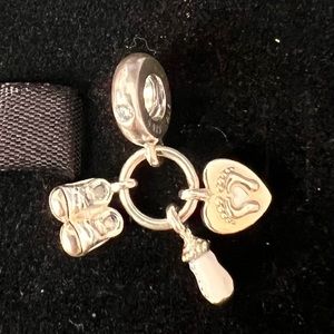 Pandora Baby Bottle and Shoes Dangle Charm